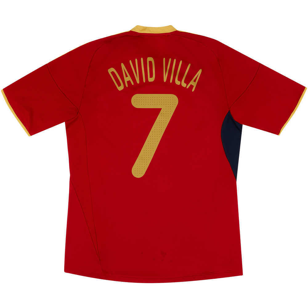 2009 Spain Home Shirt David Villa #7 (Excellent) L