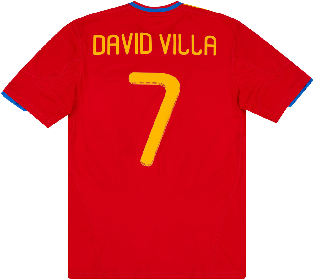 2009-10 Spain Home Shirt David Villa #7 *w/Tags* XL-Specials Spain Names & Numbers South Africa 2010 Legends