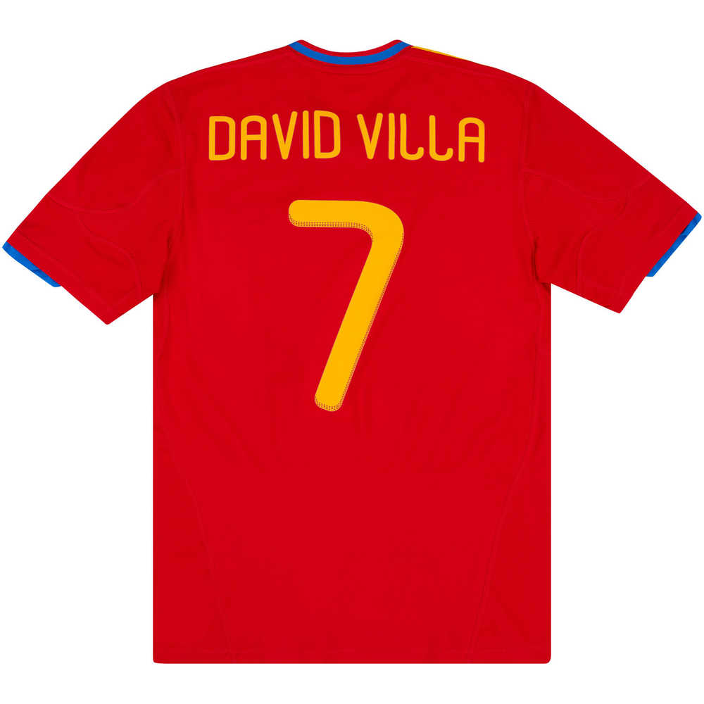 2009-10 Spain Home Shirt David Villa #7 *w/Tags* L
