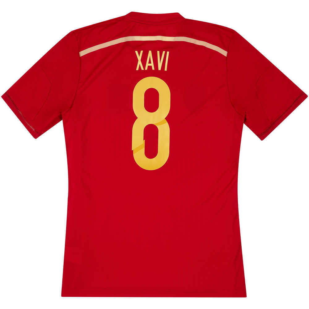 2013-15 Spain Player Issue Home Shirt Xavi #8 (Excellent) L