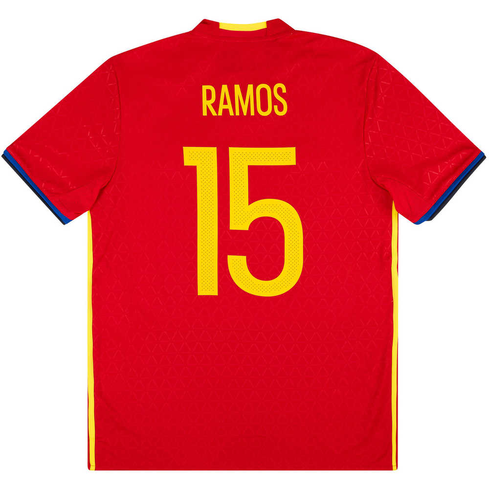 2016-17 Spain Home Shirt Ramos #15 *w/Tags*