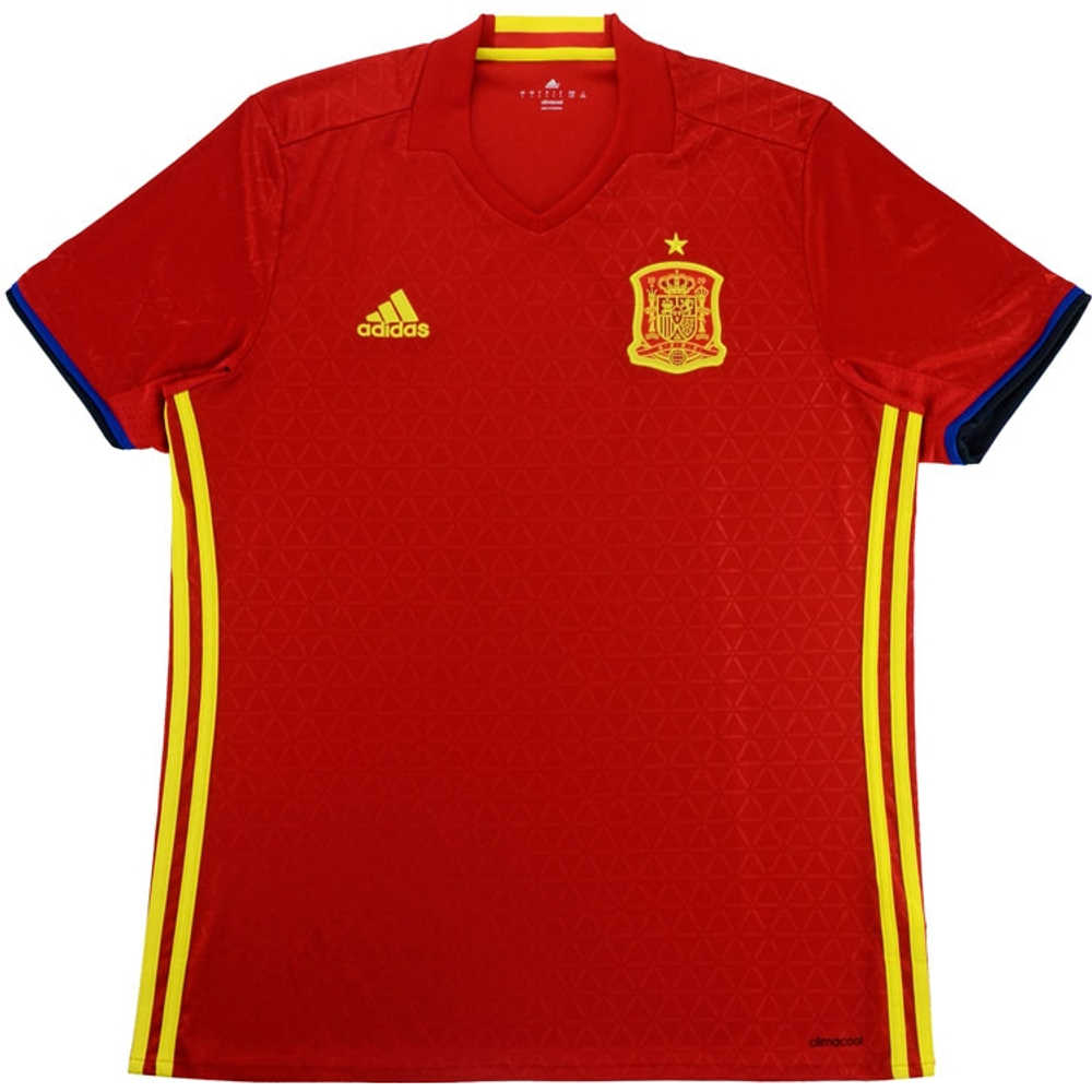 2016-17 Spain Home Shirt (Excellent) L.Boys