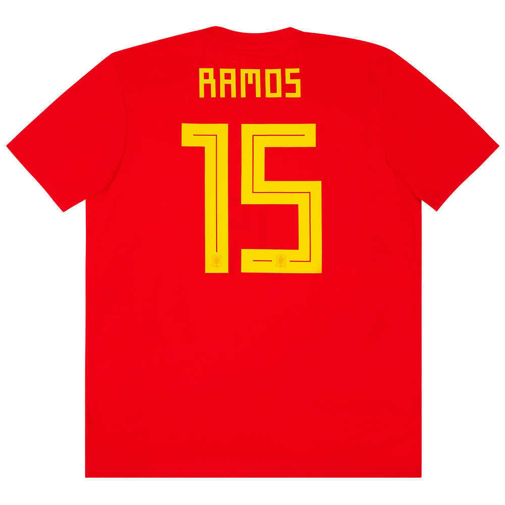 2018-19 Spain Home Shirt Ramos #15 *w/Tags*