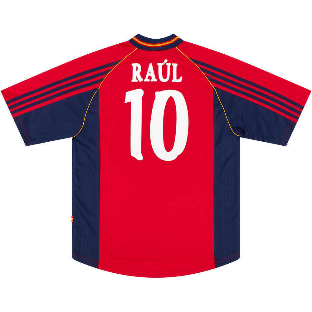 1998-99 Spain Home Shirt Raúl #10 (Excellent) L