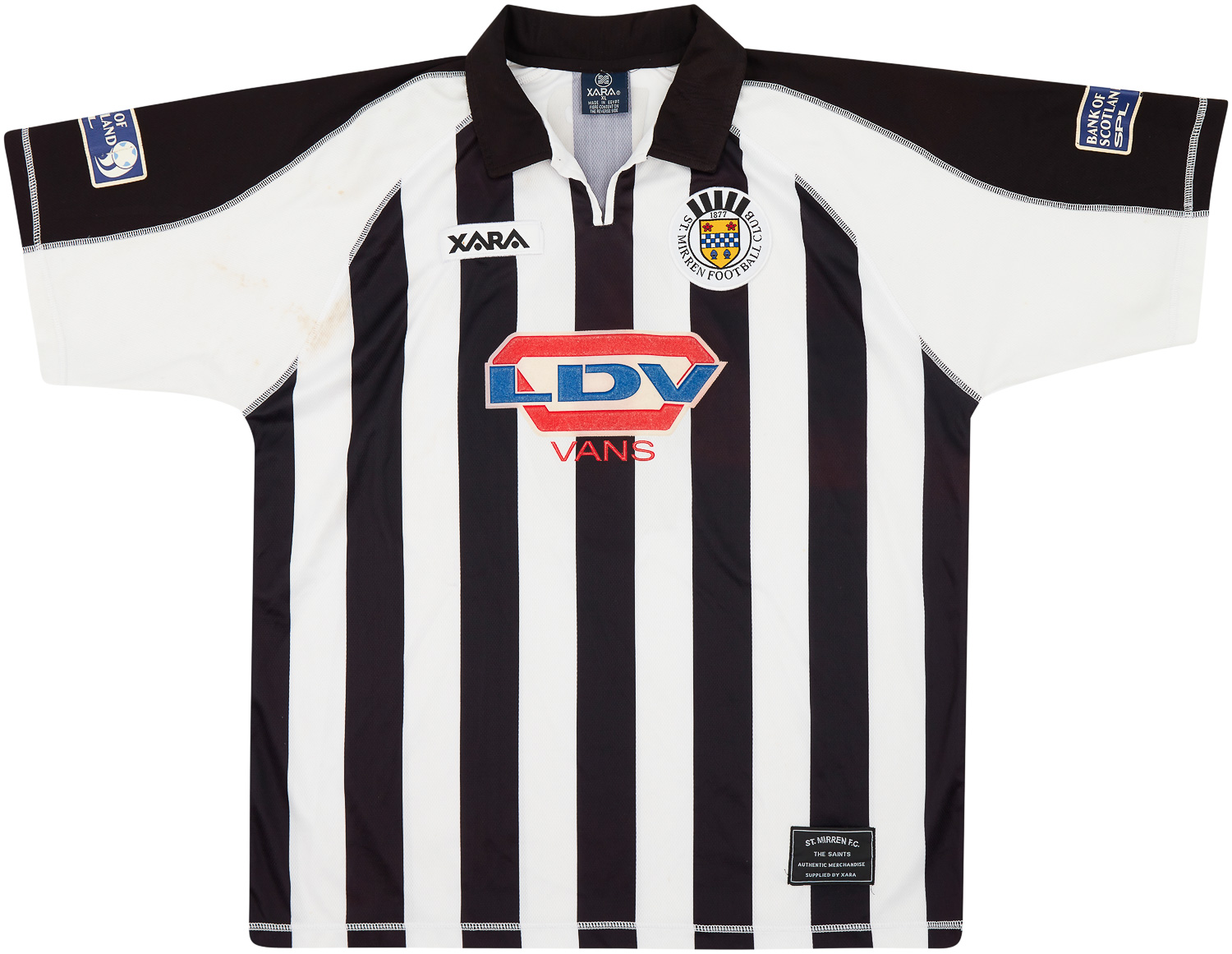 2000-01 St Mirren Match Issue Home Shirt Kerr #3