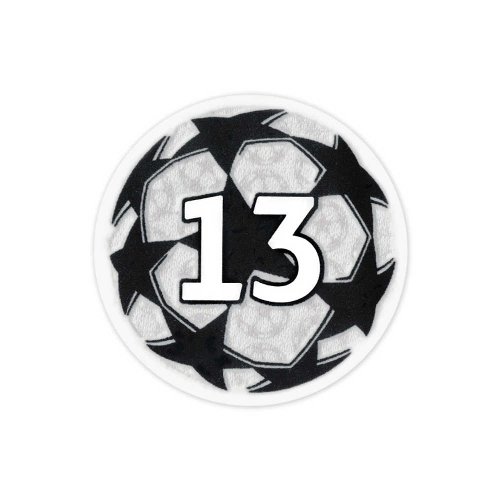 2021-22 UEFA Champions League 13 Times Winners Player Issue Badge of Honour Patch 