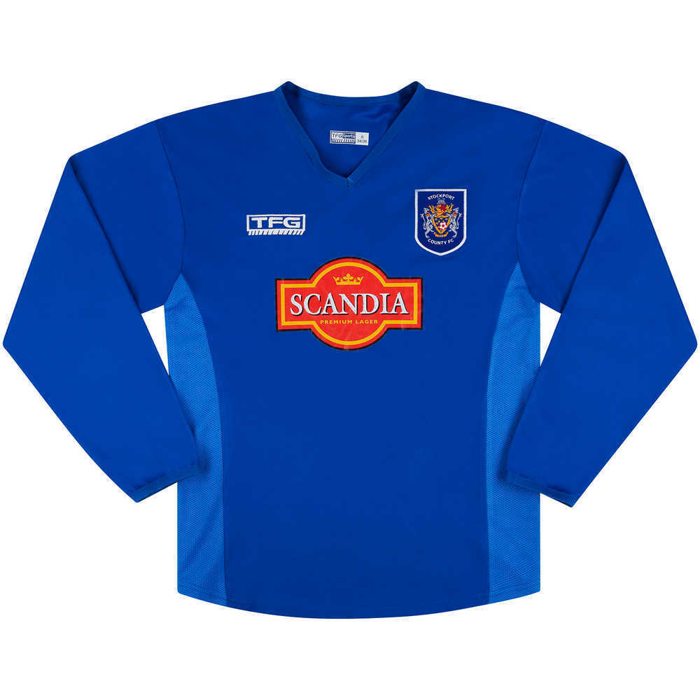 2004-06 Stockport County Home L/S Shirt (Very Good) S