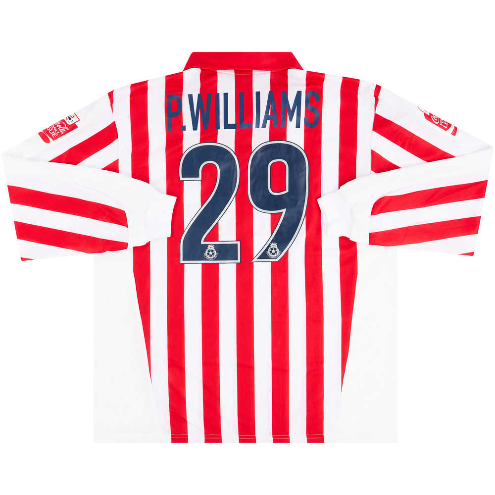2004-05 Stoke City Match Issue Home L/S Shirt P.Williams #29