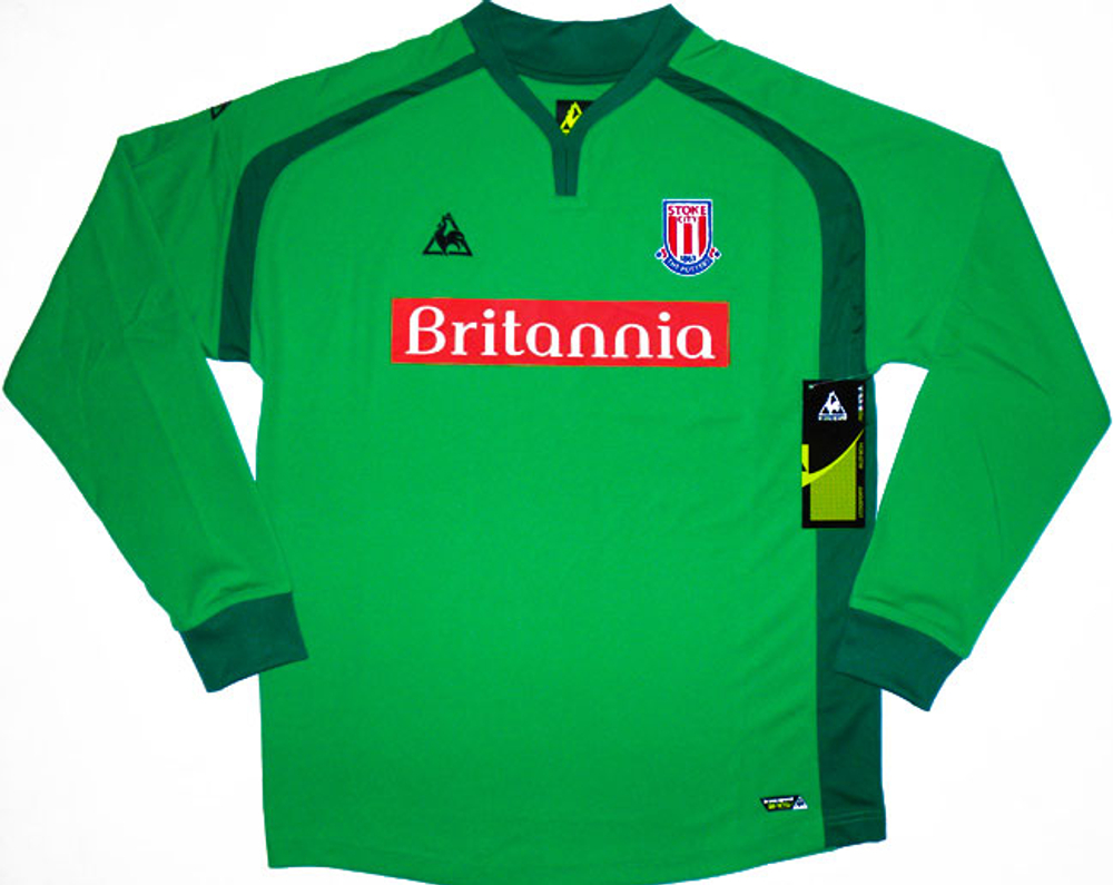 2009-10 Stoke City Green GK Shirt *BNIB* S-Stoke City Goalkeeper