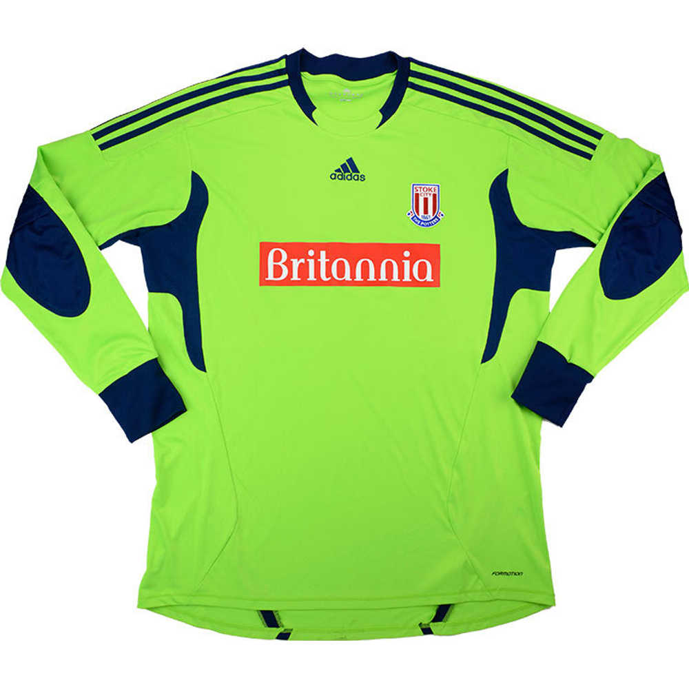 2011-12 Stoke City Green GK Shirt (Very Good) M