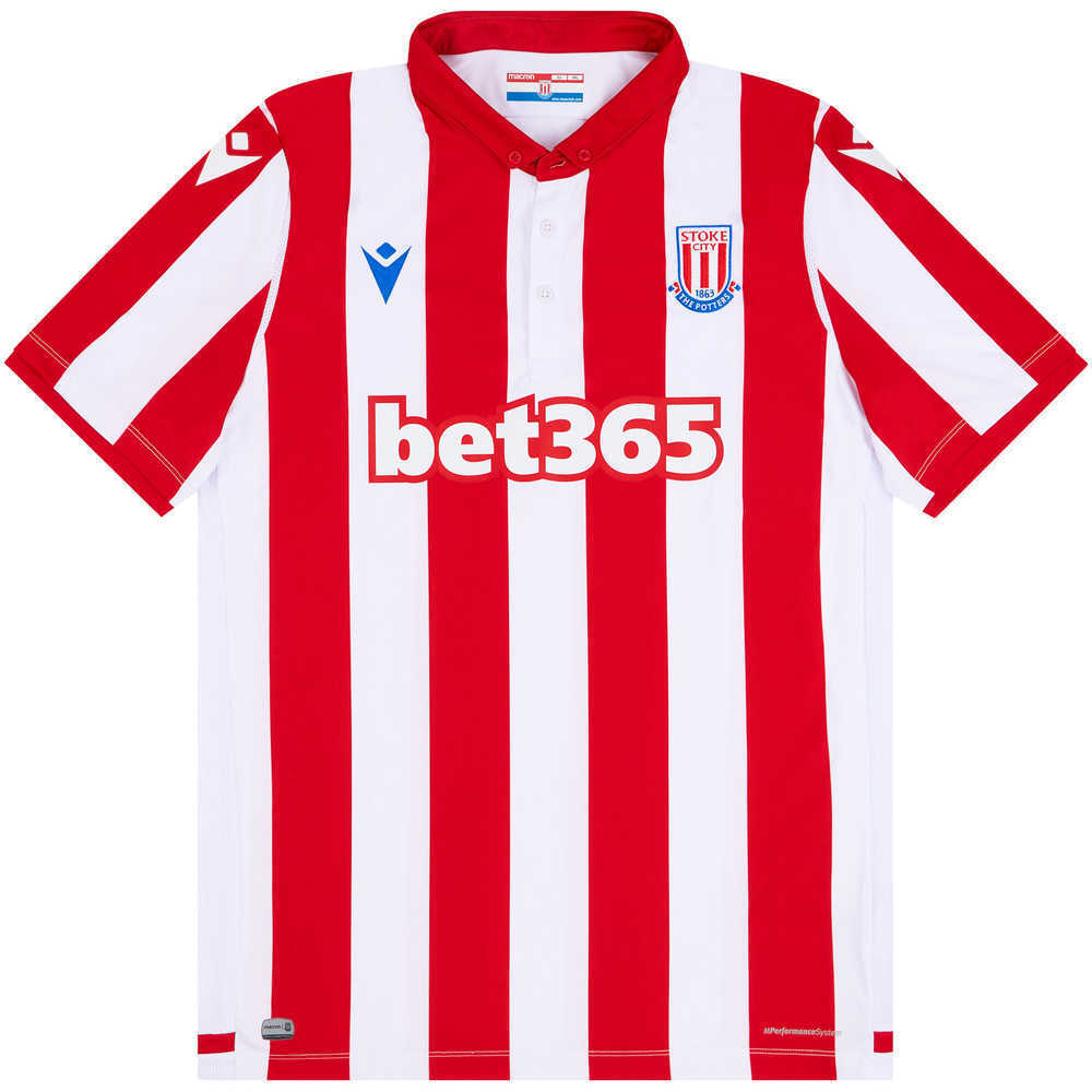 2019-20 Stoke City Home Authentic Shirt (Very Good) XXL