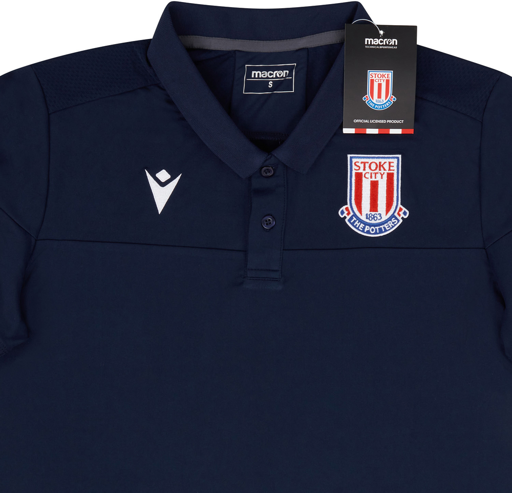 2019-20 Stoke City Macron Staff Polo T-Shirt *w/Tags* S-Clearance Stoke City  Championship New Clearance