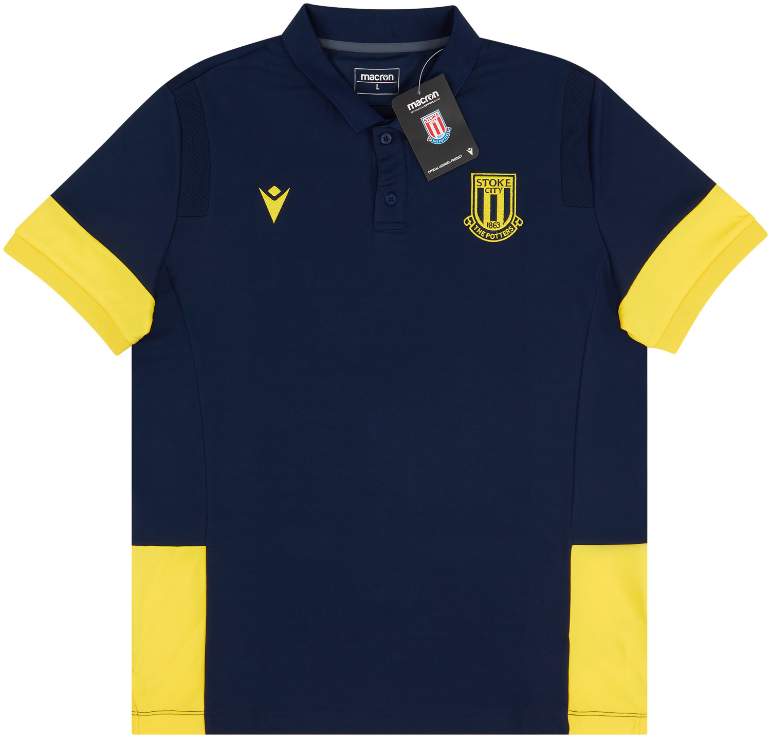 2020-21 Stoke City Macron Polo T-Shirt *BNIB*