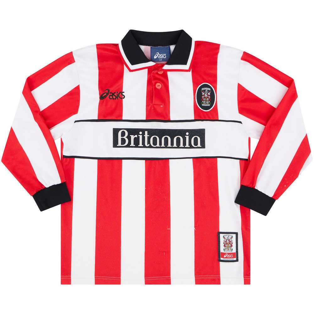 1999-01 Stoke City Home L/S Shirt (Good) L.Boys
