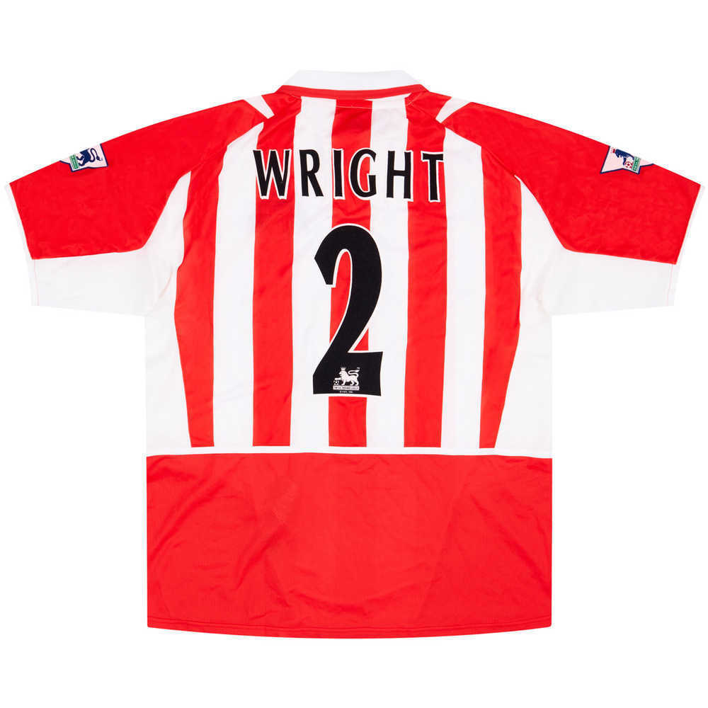 2002-03 Sunderland Match Issue Home Shirt Wright #2