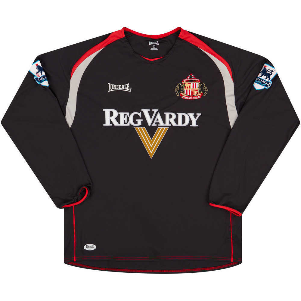 2005-06 Sunderland Match Issue Away L/S Shirt K.Smith #21