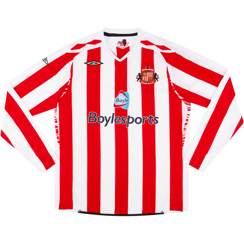 2007-08 Sunderland Home L/S Shirt (Good) L