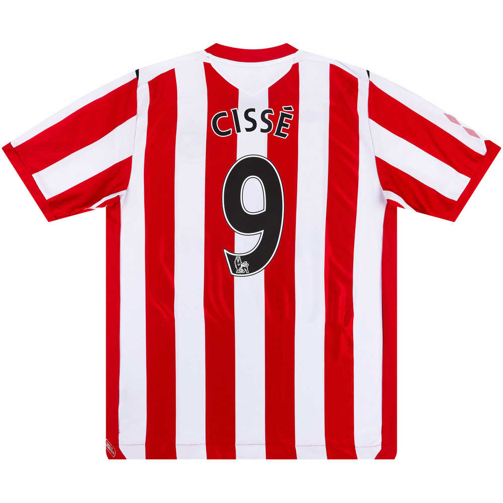 2008-09 Sunderland Home Shirt Cissé #9 (Excellent) M