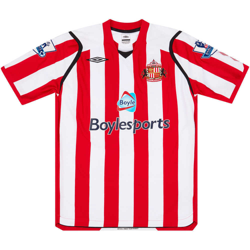 2008-09 Sunderland Match Issue Home Shirt Chopra #16