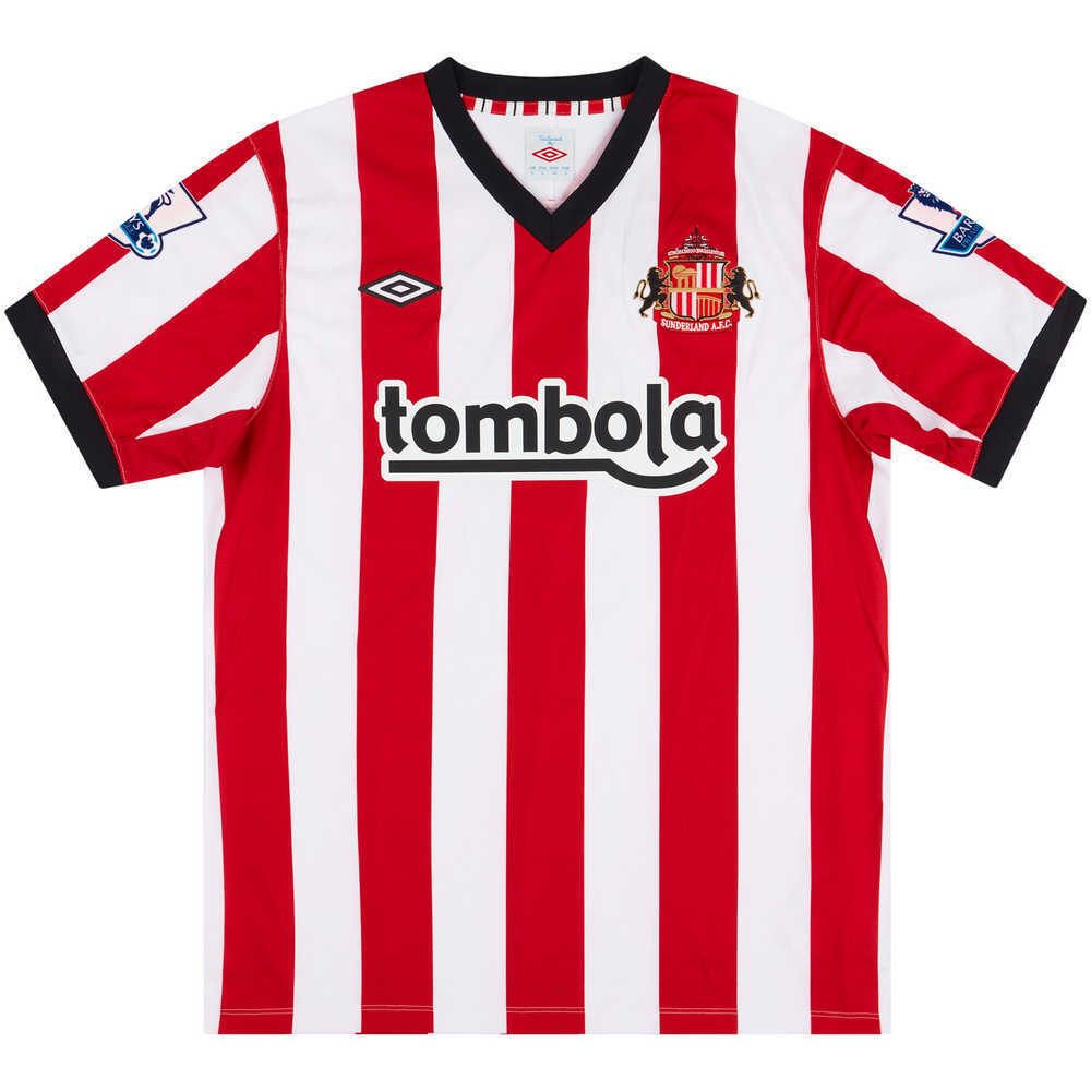 2011-12 Sunderland Match Issue Home Shirt Brown #5