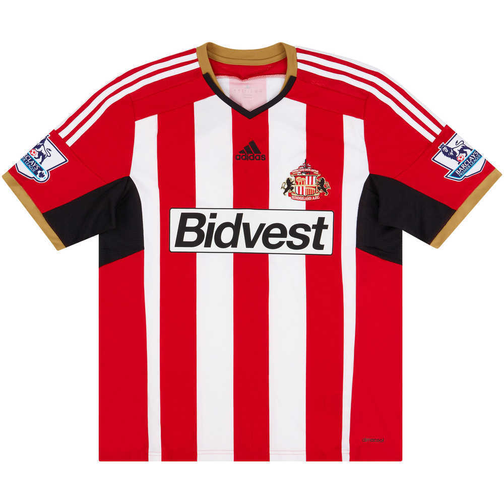 2014-15 Sunderland Match Issue Home Shirt Brown #5