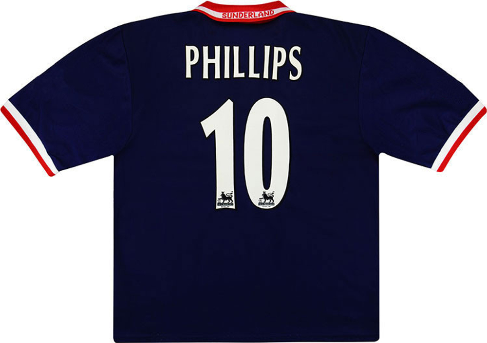 1999-00 Sunderland Away Shirt Phillips #10 (Excellent) XXL-Sunderland Names & Numbers Cult Heroes