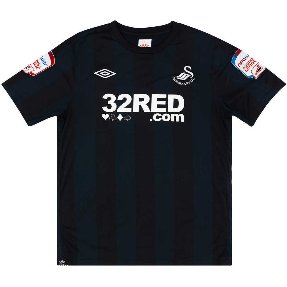 2010-11 Swansea Match Issue Away Shirt Butler #28