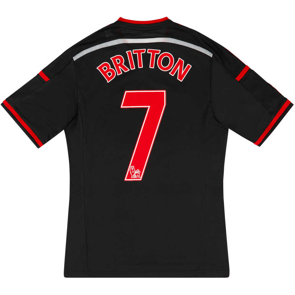 2014-15 Swansea Away Shirt Britton #7 (Excellent) S