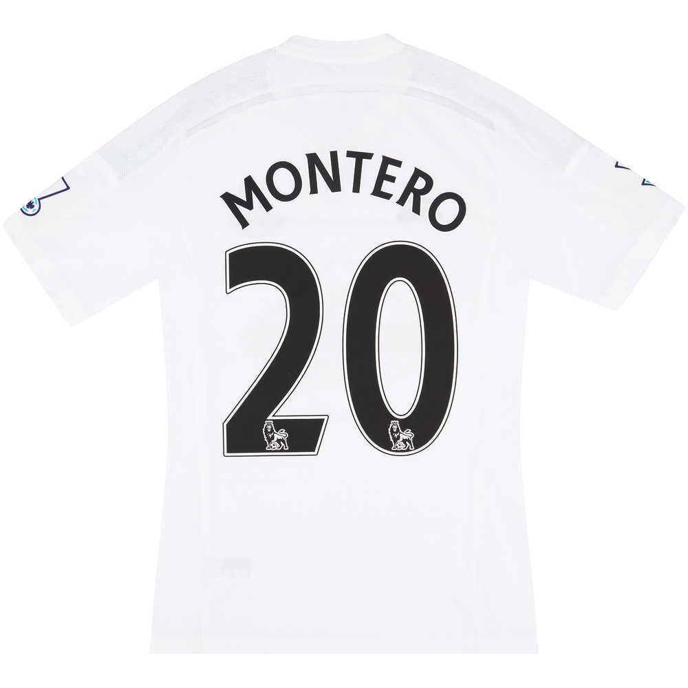 2014-15 Swansea Match Worn Home Shirt Montero #20