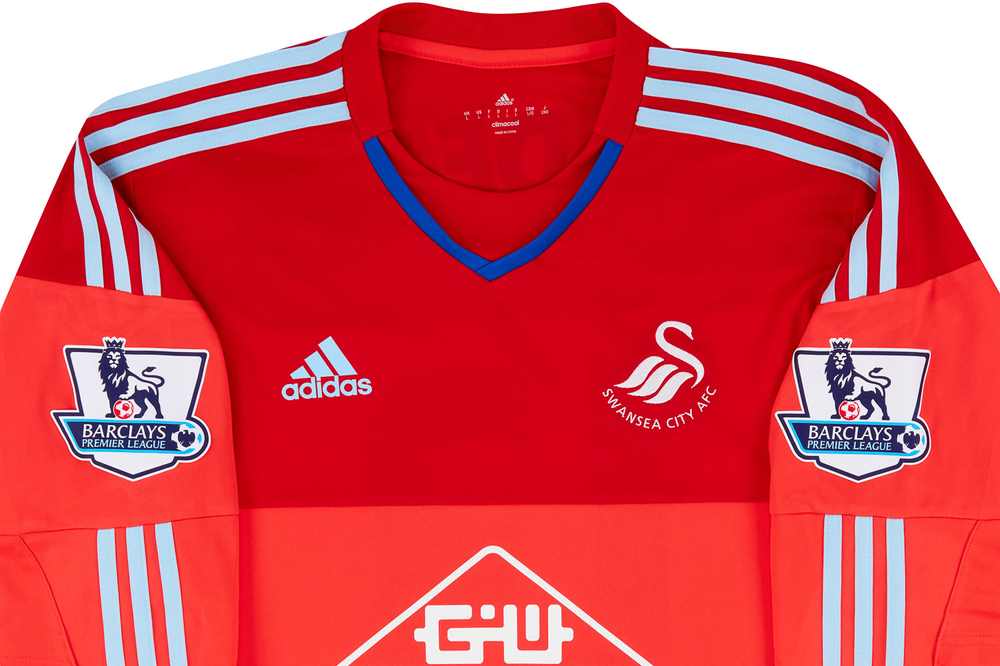 2015-16 Swansea Match Issue GK Shirt Nordfeldt #13-Match Worn Shirts UK Clubs Swansea City Goalkeeper Certified Match Worn New Products