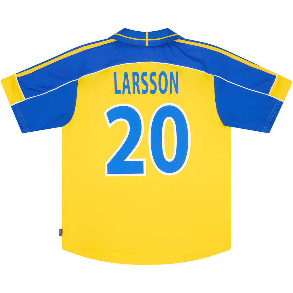 2000-02 Sweden Home Shirt Larsson #20 (Excellent) L