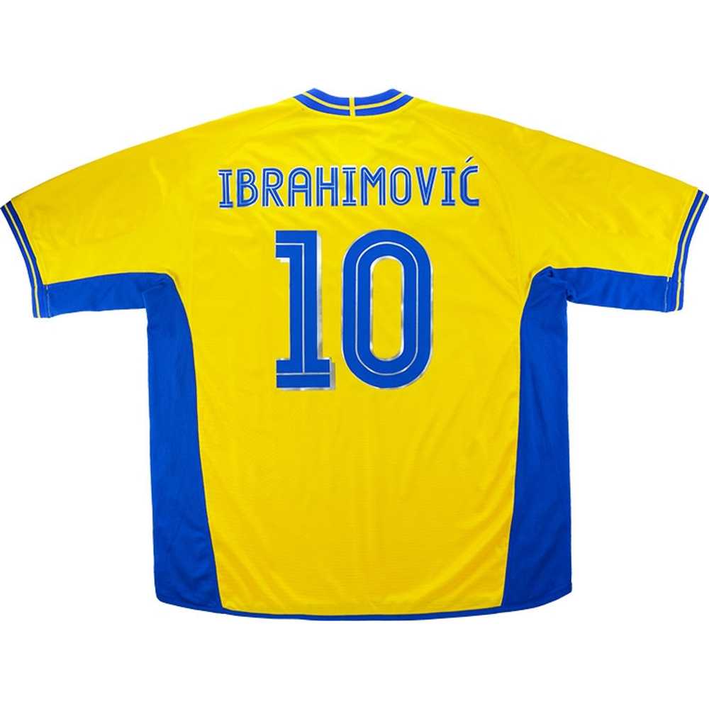 2003-04 Sweden Home Shirt Ibrahimović #10 (Very Good) XL