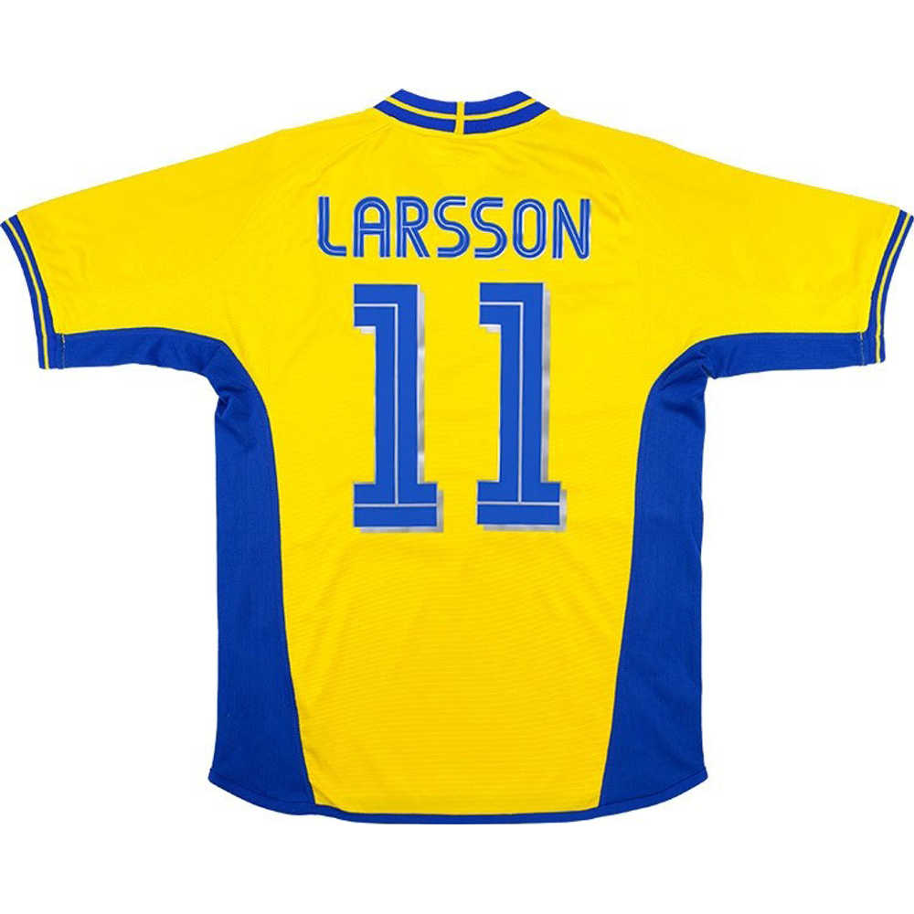 2003-04 Sweden Home Shirt Larsson #11 (Excellent) XL