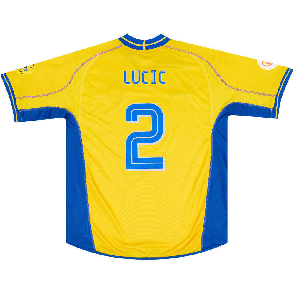 2004 Sweden Match Issue European Championship Home Shirt Lucic #2