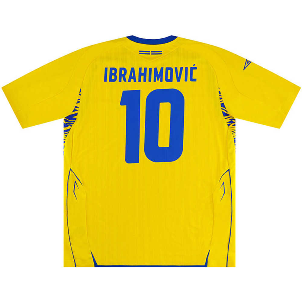 2007-09 Sweden Home Shirt Ibrahimović #10 (Very Good) L