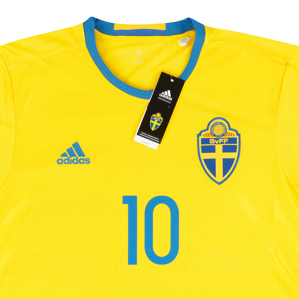 2016-17 Sweden Home Shirt Ibrahimović #10 *w/Tags*