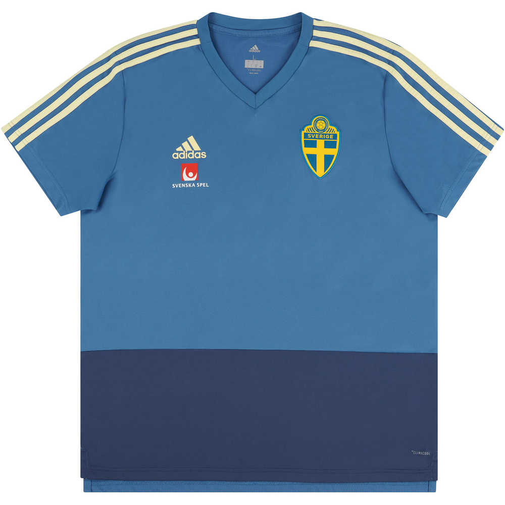 2018-19 Sweden Player Issue Training Shirt (Very Good)