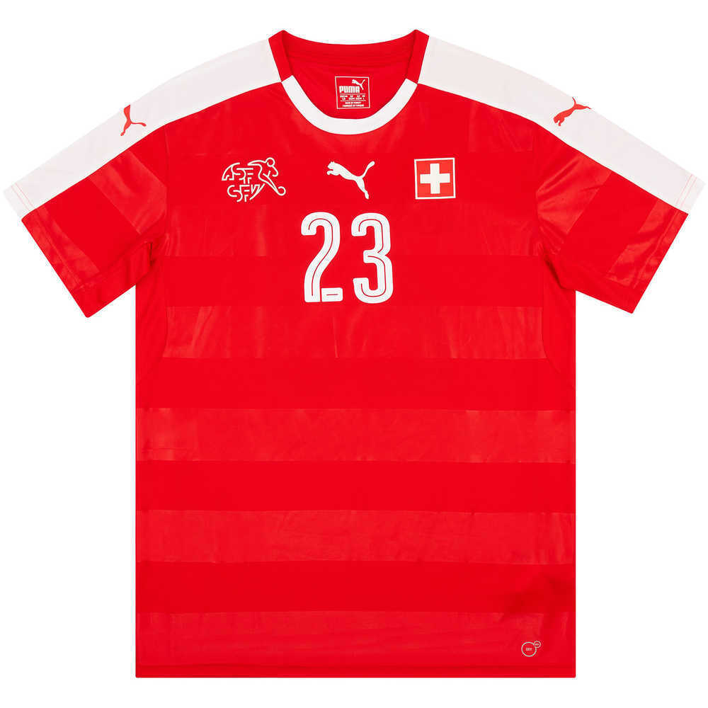 2017  Switzerland U-21 Match Issue Home Shirt #23 (v Wales)