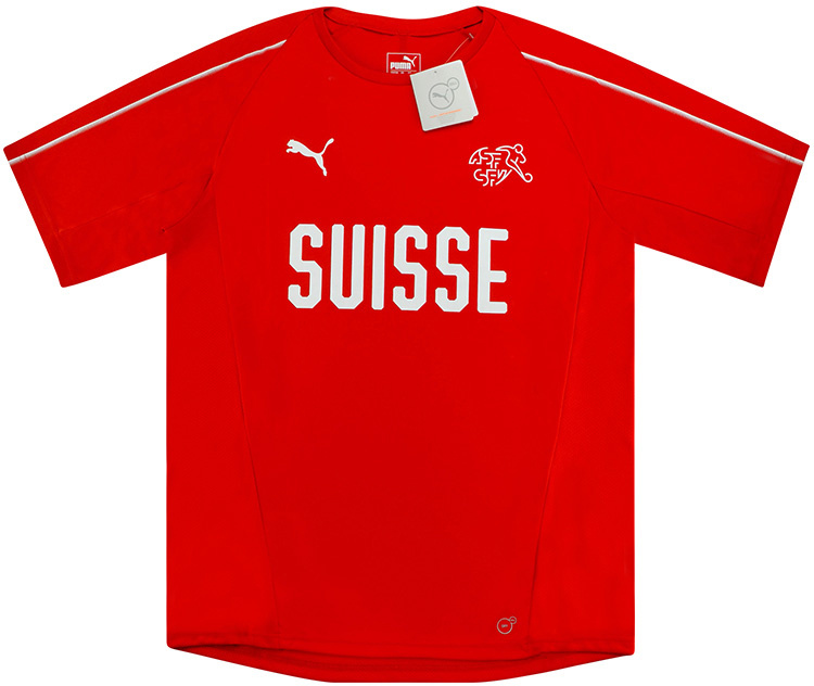 Nombrar fuego entregar 2018-19 Switzerland Puma Training Shirt - NEW