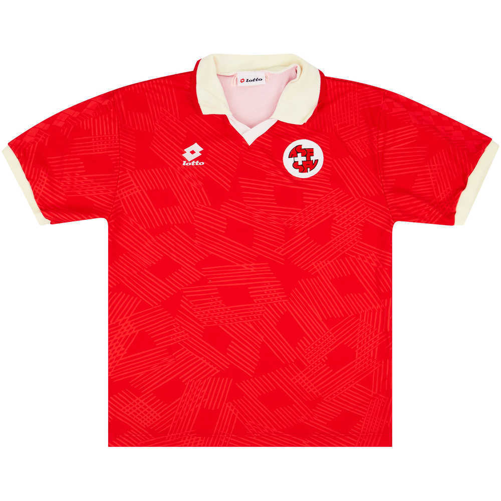 1993 Switzerland Match Issue Home Shirt #15 (Henchoz) v Sweden