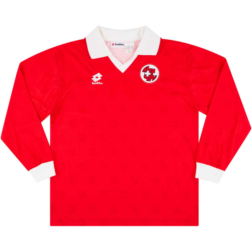 1994-96 Switzerland Match Issue Home L/S Shirt #13