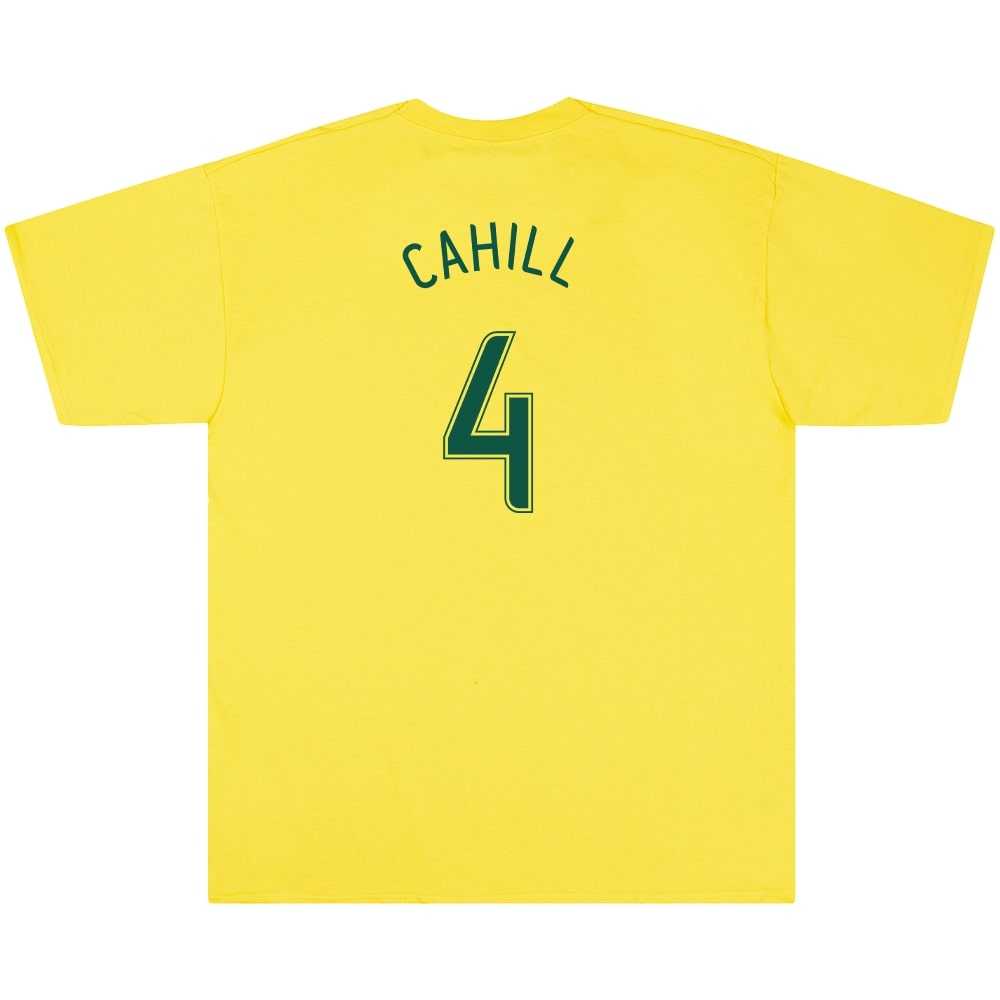 Tim Cahill #4 2006 Australia Yellow Graphic Tee 