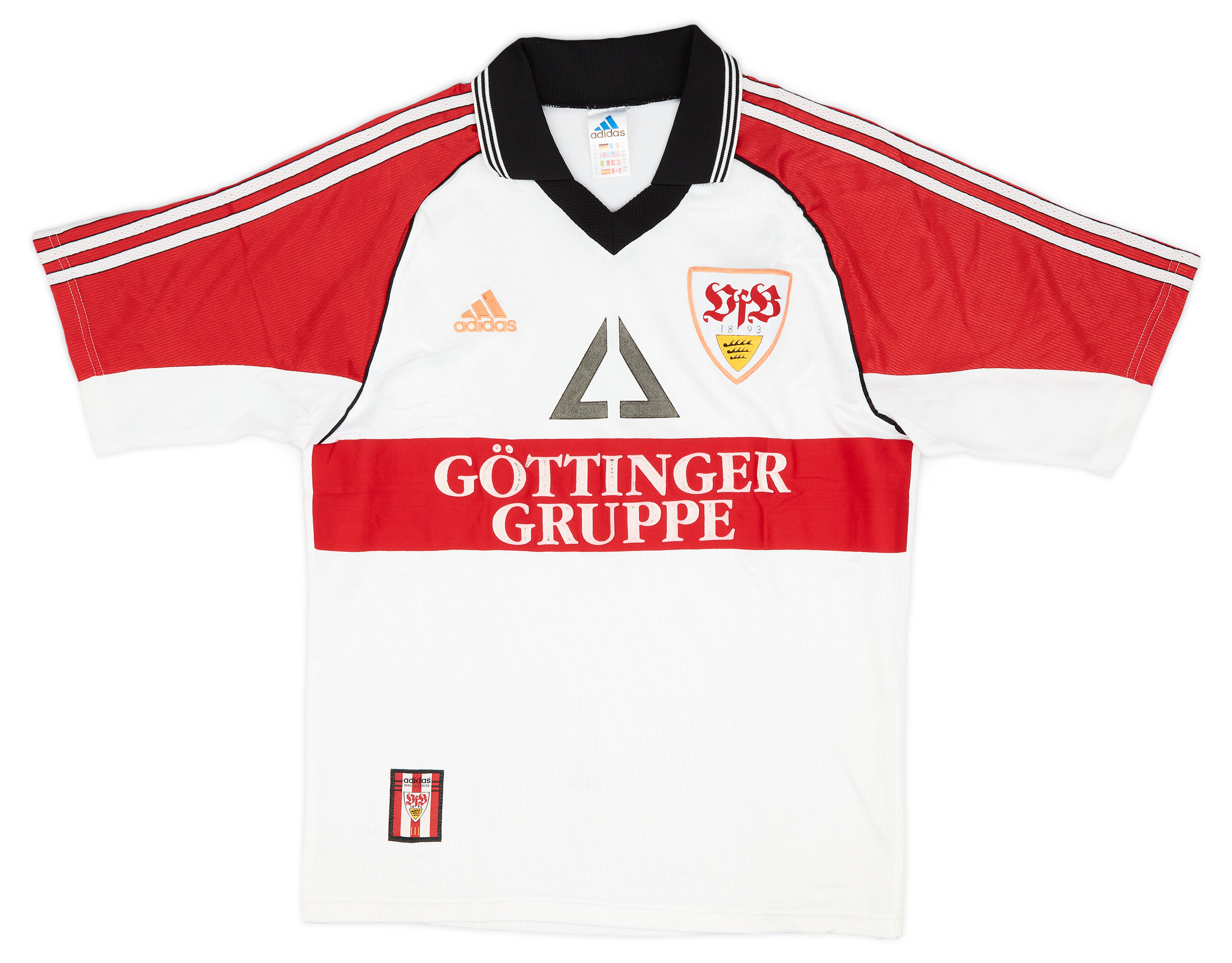 1998 99 Stuttgart Home Shirt Good 5 10 S