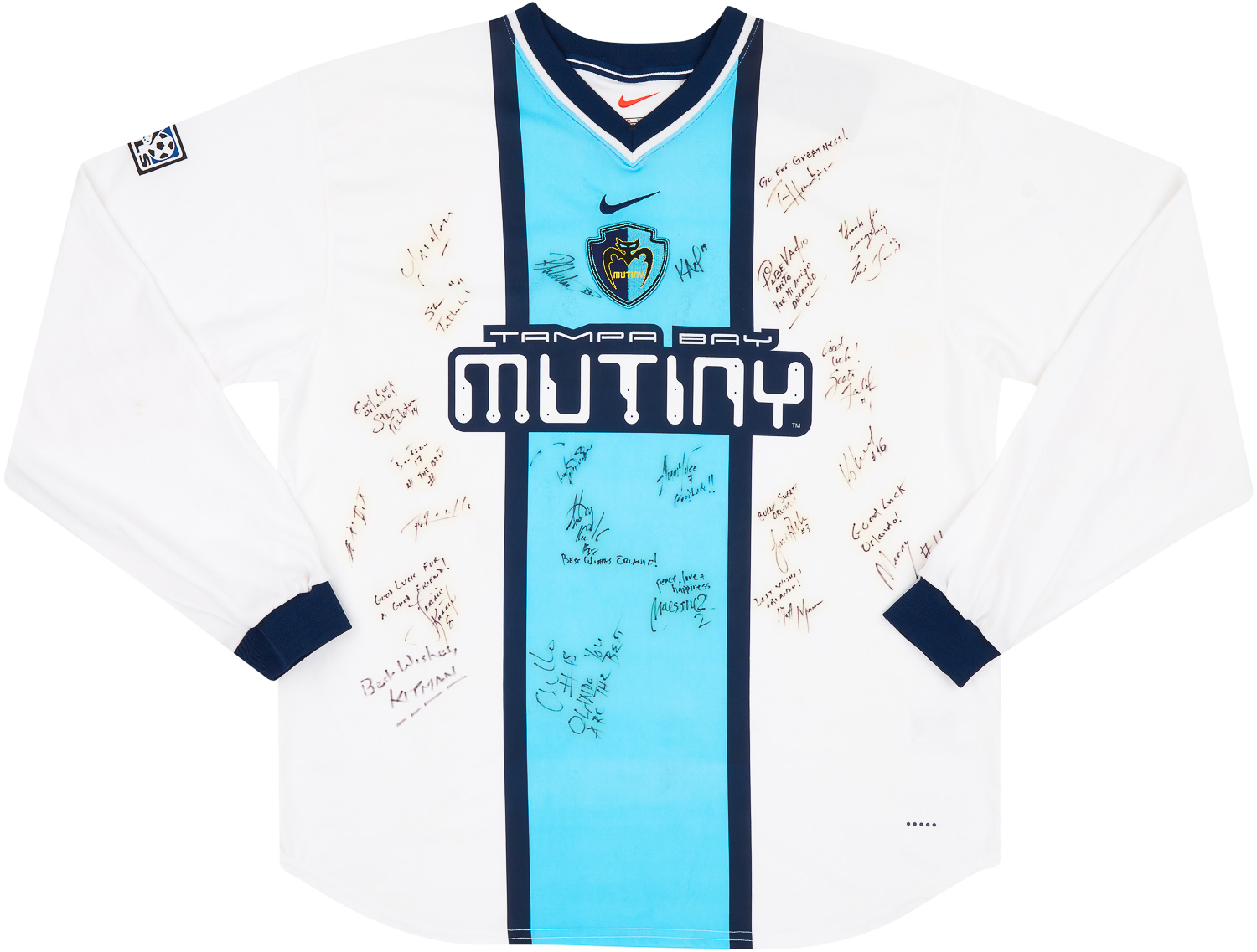 2000 Tampa Bay Mutiny Player Issue Signed Away Shirt
