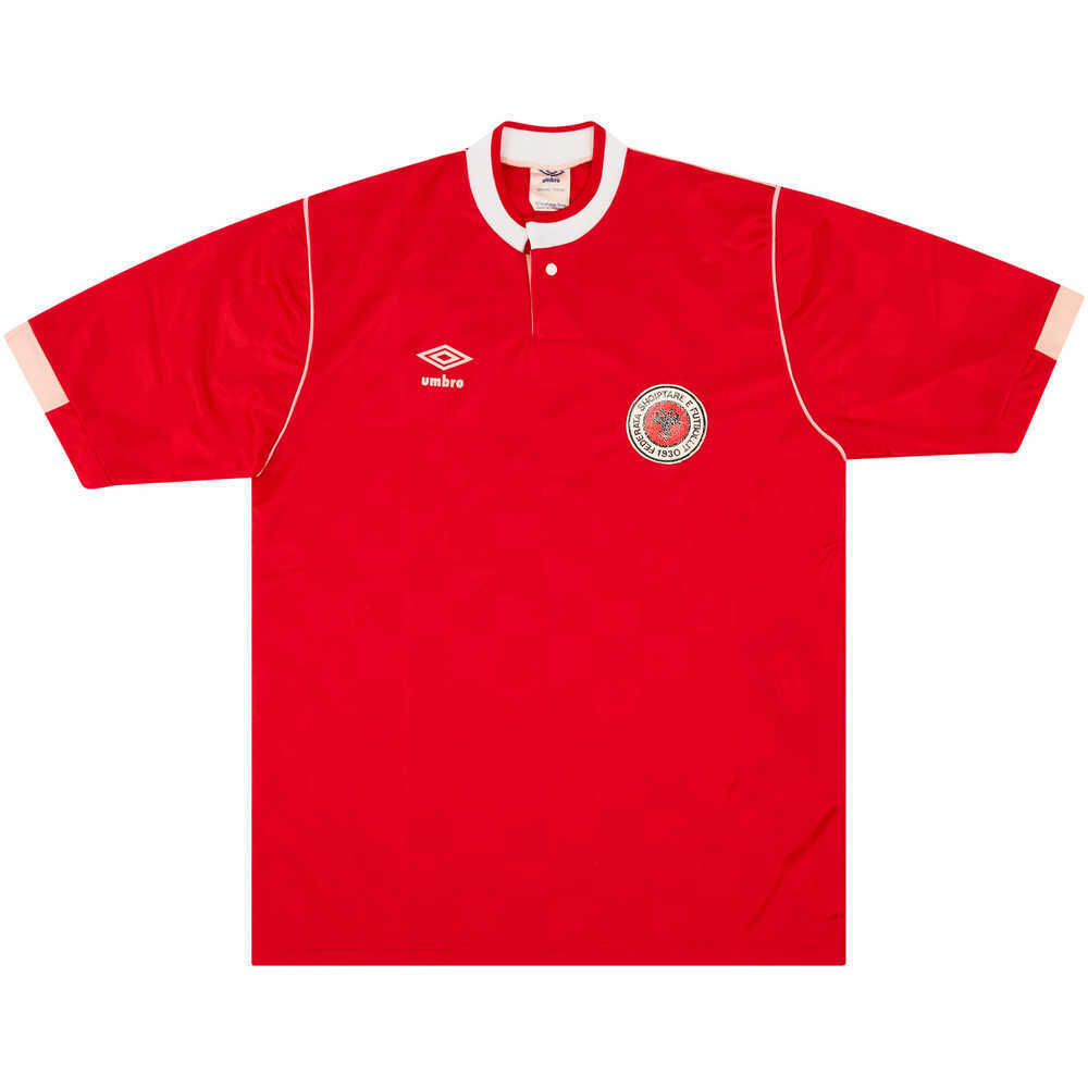 1993 Albania Match Worn Home Shirt #15 (Fortuzi) v Ireland
