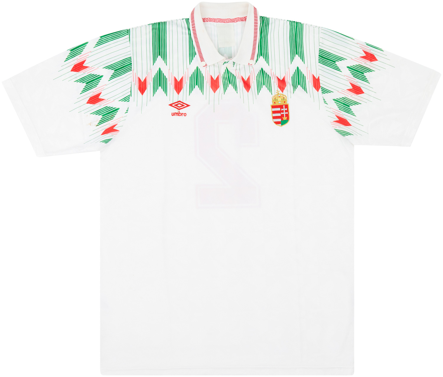 1993 Hungary Match Issue Away Shirt #2 (Telek) v Republic of Ireland