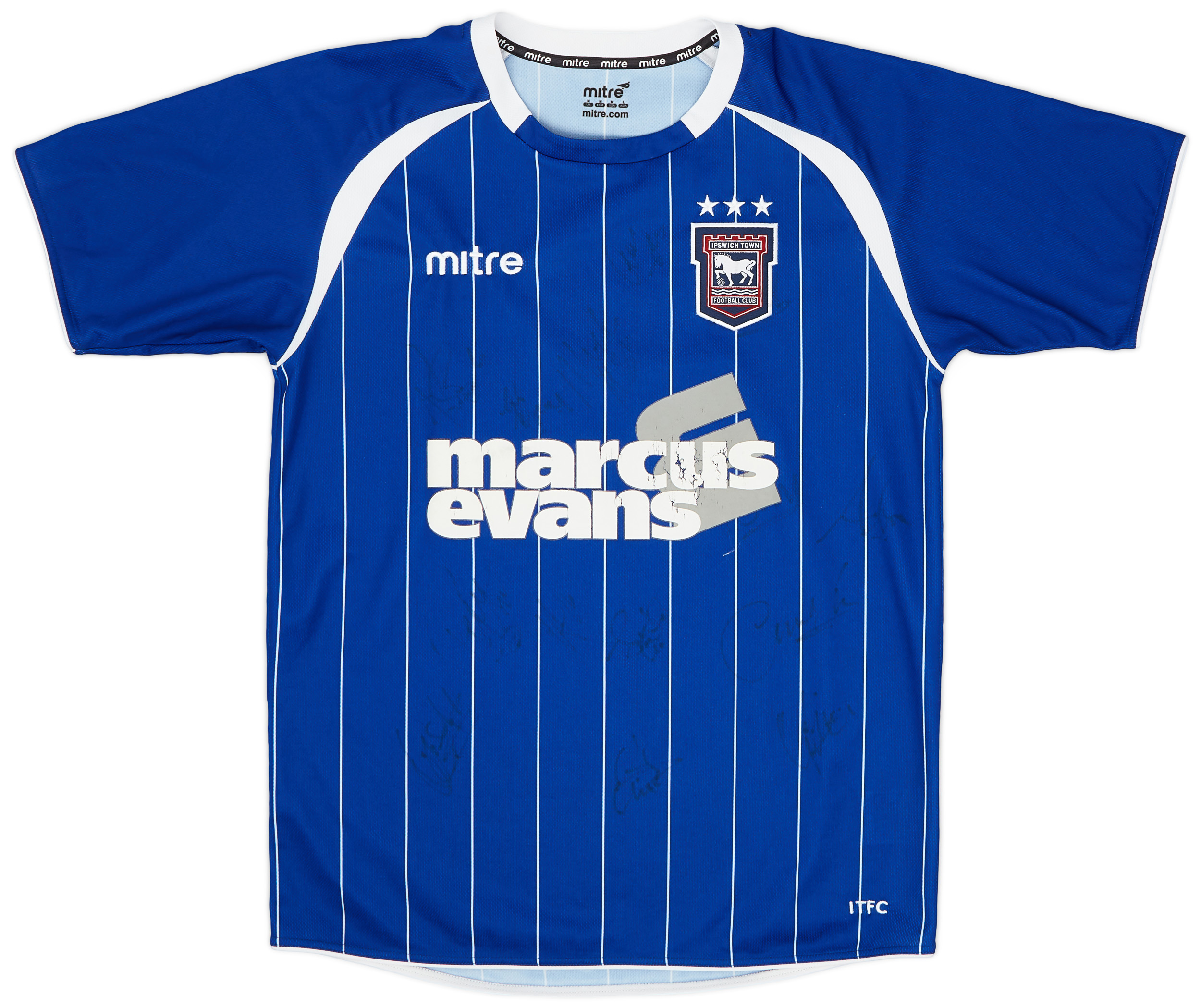 2011-12 Ipswich Town Signed Home Shirt - 5/10 - ()