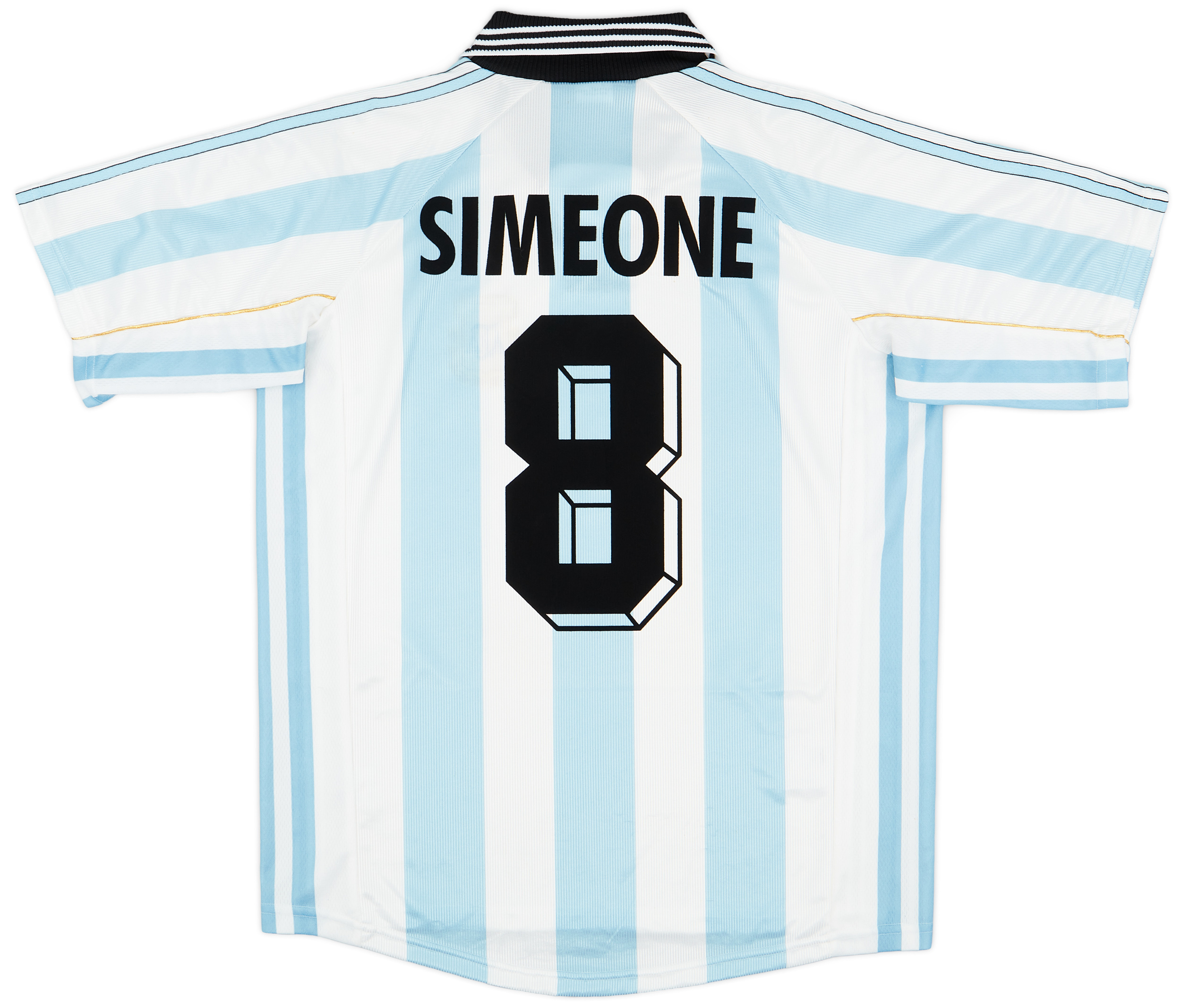 1998-99 Argentina Home Shirt Simeone #8 - 8/10 - ()