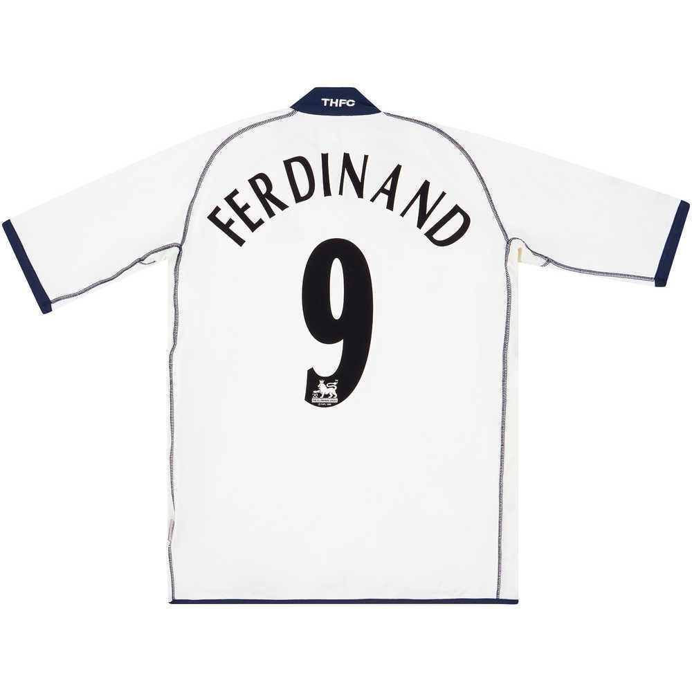 2002-03 Tottenham Home Shirt Ferdinand #9 (Very Good) L