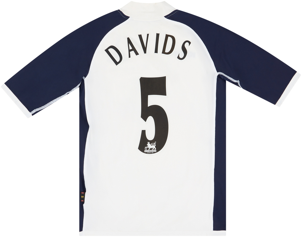 2005-06 Tottenham Home Shirt Davids #5 (Good) S
